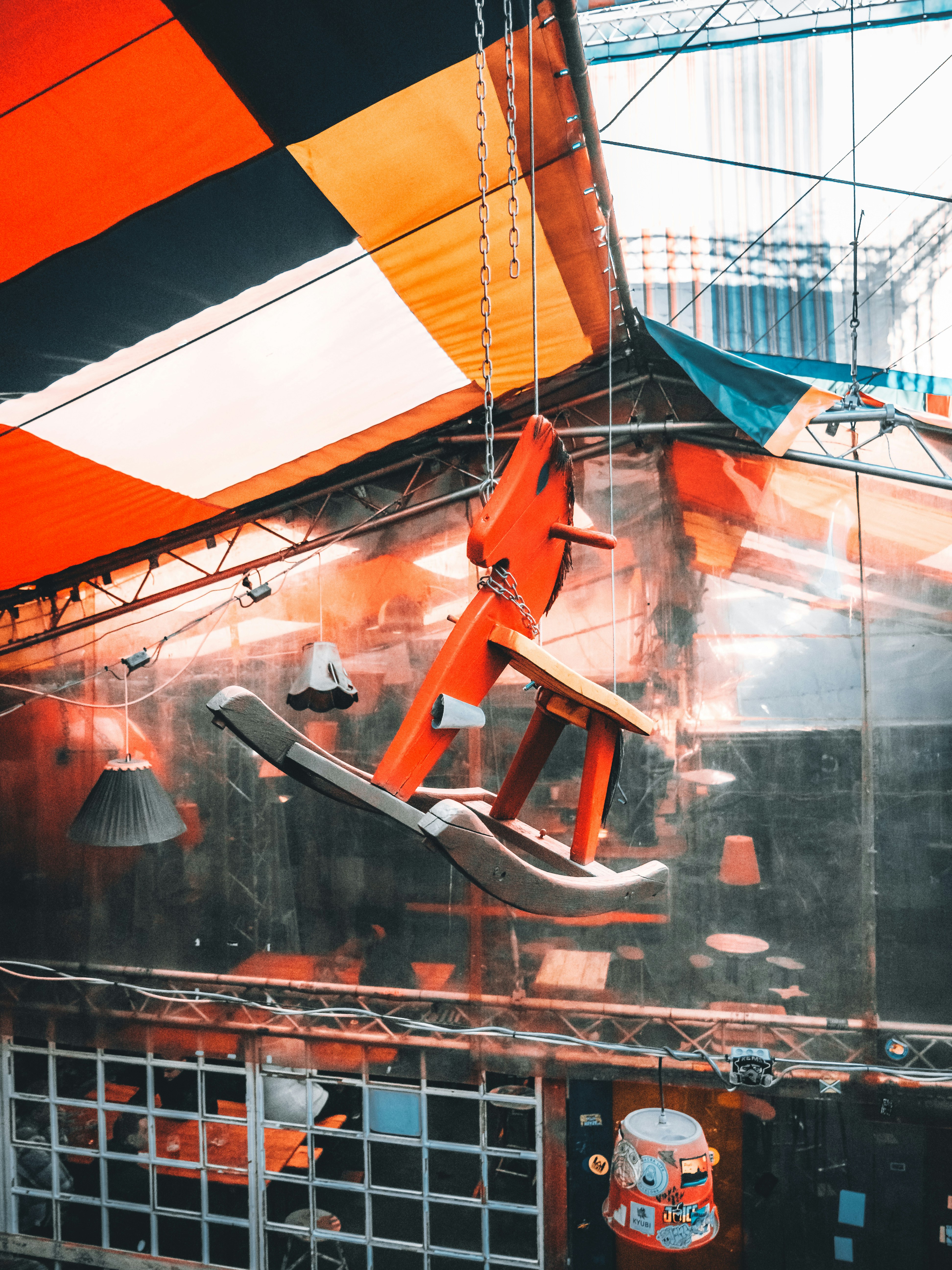 orange and black building during daytime